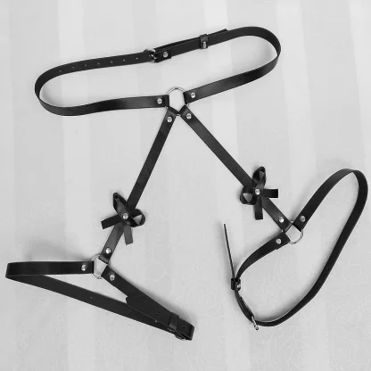 Waist-to-Leg Harness Garter Belt Set - Image 4
