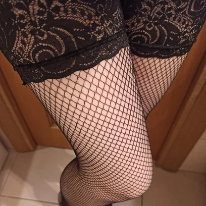 Retro High Knee Lace Elastic Stockings - Image 3
