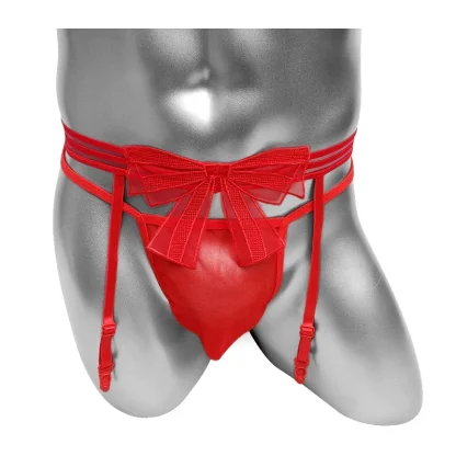 Bowknot See-Through Strap Garter Belt - Image 2