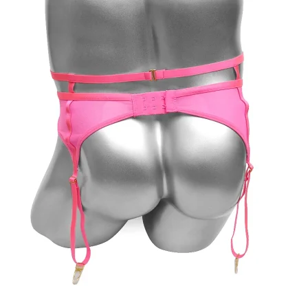 Mesh See-Through Garter Belts - Image 3