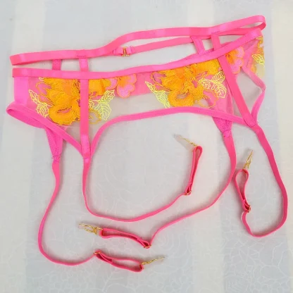 Mesh See-Through Garter Belts - Image 5