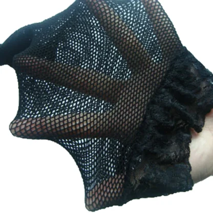 Fishnet Lace Top Stockings - Image 5