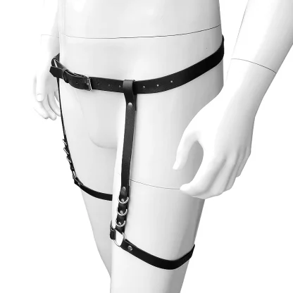 Leatherette Leg Harness Garter Straps - Image 2