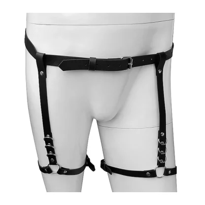 Leatherette Leg Harness Garter Straps