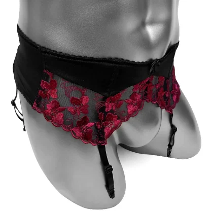Floral Lace Garter Belts - Image 3