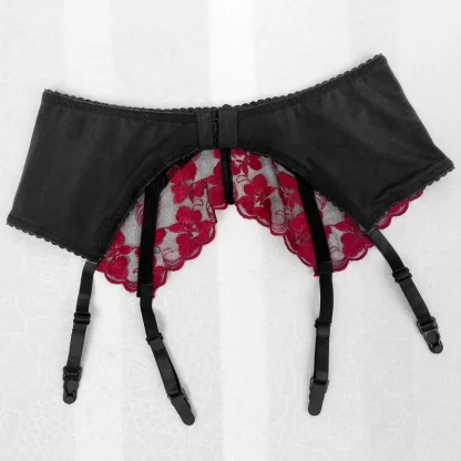 Floral Lace Garter Belts - Image 4