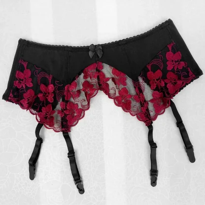 Floral Lace Garter Belts - Image 5
