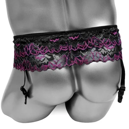 Sheer Elegance Lace Garter Belts - Image 3