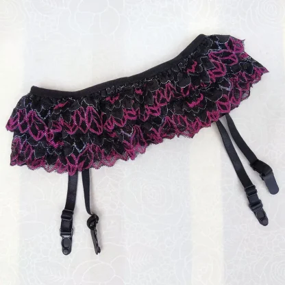 Sheer Elegance Lace Garter Belts - Image 4