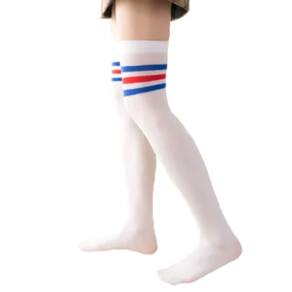 Playful Striped Top Stockings - Image 2