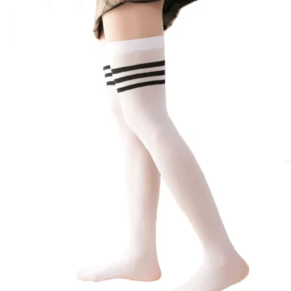 Playful Striped Top Stockings - Image 3