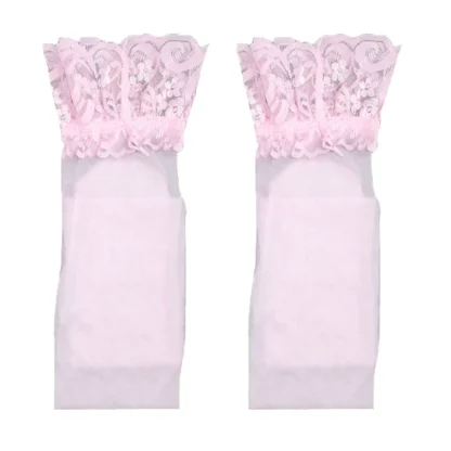 Lace Top Sheer Thigh High Stockings - Image 5