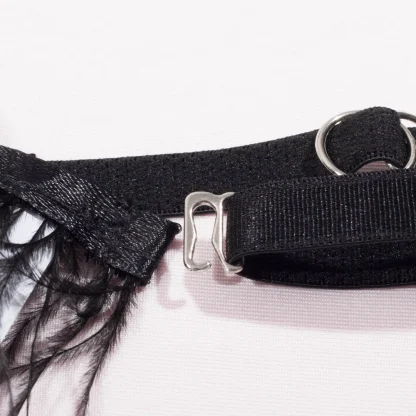 Feathered Floral Exotic Garter Belts - Image 7