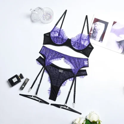 Hot Patchwork Lace Garter Belts - Image 4
