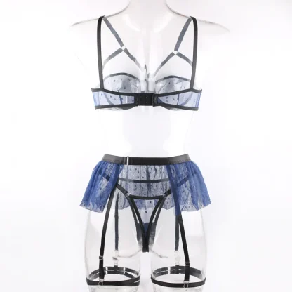 Polka Lace Garter Belt Set - Image 7