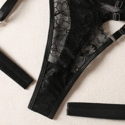 Lace Halter Bra and Garter Belts - Image 7