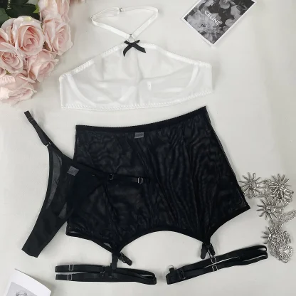 Sheer Skirt Set with Garter Belts - Image 7